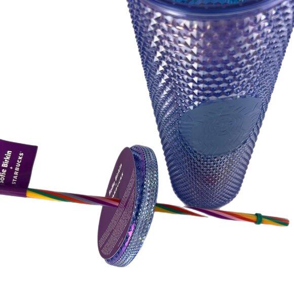 Sofie Birkin + Starbucks 2024 Pride Studded Rainbow Cold Cup, 24 oz Venti NWT - Picture 4 of 6